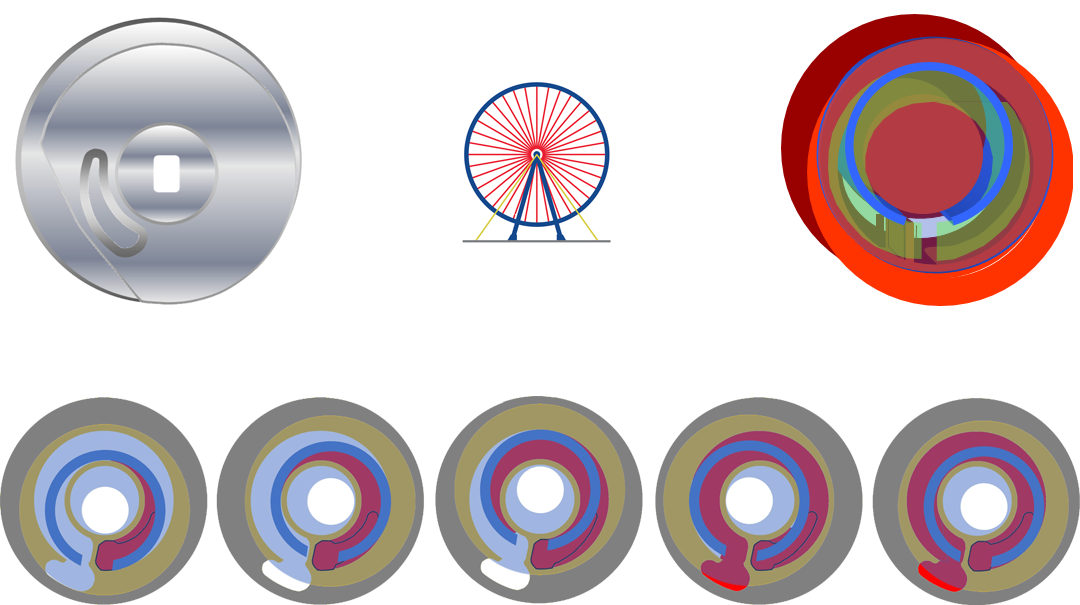 Movimento dell'albero eccentrico di una pompa a disco oscillante